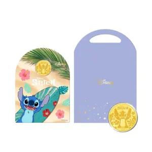 갤러리아 [디즈니] 삼성금거래소 스티치_알로하 24K 순금 코인 0.1g