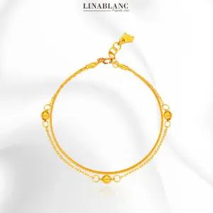 [리나블랑]24K 순금 골드볼 라인 팔찌 3.8g