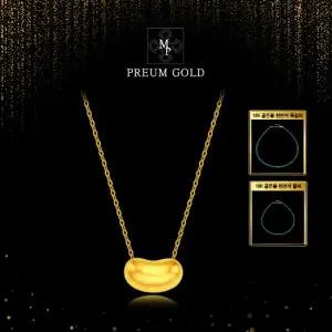 순금 럭키빈 목걸이 + 18K 골든볼 천연석 목걸이 + 18K 골든볼 천연석 팔찌