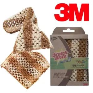 3M 0479 환경 옥수수 그물망사수세미 2개/수세미/강력/망사/설거지/부드러운/씽크대/설것이/원데이/쓰리엠