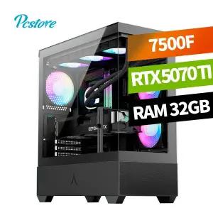 피씨스토어 AMD 베스트 게이밍PC 라이젠5 7500F RTX5070Ti (32GB, M.2 1TB)