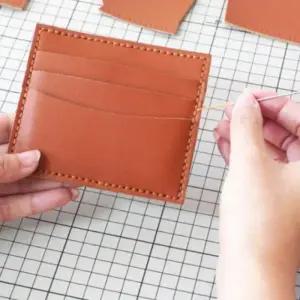 만들기 가죽지갑공예 가죽공예 바늘 포함 실 DIY (44HhX)