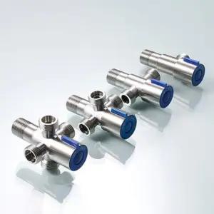 OC1096-2 욕실 세탁기 수도꼭지 수도확장 연결벨브2구