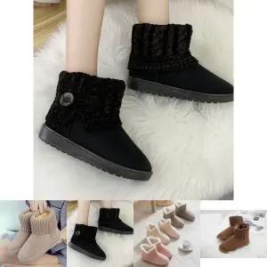 털부츠 여성부츠 방한화 퍼부츠 방한부츠 니트 KNIT32/여성반부츠/여성겨울반부츠/겨울반부츠