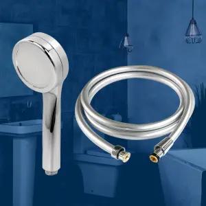 강력수압상승 샤워기 pvc호스 세트/물때방지 샤워헤드