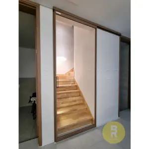 [바른도어]62번 원슬라이딩중문 오픈형 영림157 투명강화유리