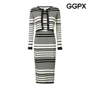 [GGPX] 단가라 슬림핏 니트 투피스 (GP9ST005F)