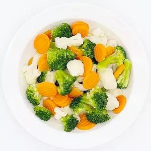 유럽 최상품 냉동 세척 손질 야채 믹스 혼합 채소 3kg (컬리플라워 브로콜리 당근) 샐러드 비건