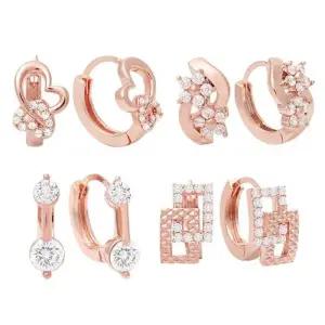 [오노마] ONM 14k골드핀귀걸이 14K 큐빅 귀걸이 링 원터치