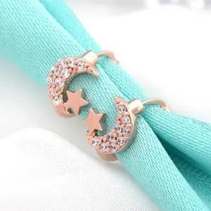 [오노마] ONM 귀걸이선물 14K 골드필드 별 핀 로즈골드 달