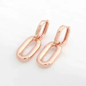 [아우트]볼드 링 여자귀걸이 원터치 귀걸이 14K