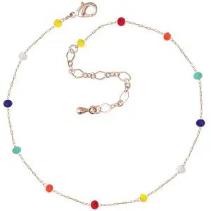 [아우트]컬러 볼 체인 기본발찌 패션 발찌 14K