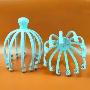 문어발 두피 마사지기 롤러 머리지압 머리 안마기