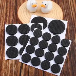 의자 발패드 바닥보호 원형 27mm 1장(9P) 의자끌림방지 바닥긁힘방지 바닥소음방지