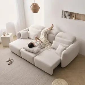 나무뜰 소프 4인용 패브릭 무빙 리클라이너 모션 소파 CNS503C (착불)