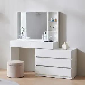 보루네오 마르체 밀리 1000 확장형 수납 화장대 BGW315C (착불)