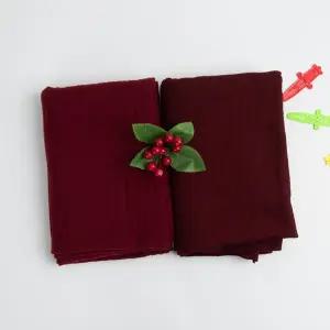 유명한원단 골지원단 스판 다이마루 원단 크리스마스 버건디 2종