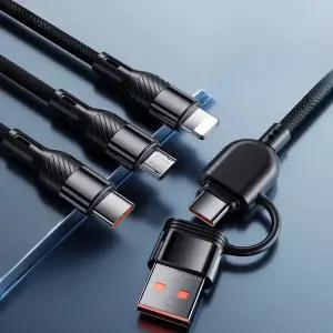 로라티오 3in2 고속충전케이블 240W C타입 라이트닝8핀 마이크로5핀