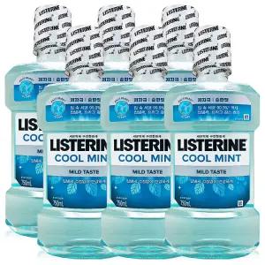 리스테린 쿨민트 마일드 가글 750ml 6개
