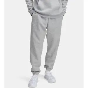 [언더아머](의정부점)1373882 013 그레이 UA 아이콘 플리스 기모 바지 기모 면 트레이닝바지