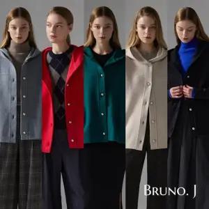 MD추천템) 브루노제이 후드 니트 재킷