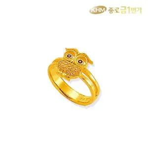 [종로금1번가]여자 순금 반지 큐빅부엉이  7.5g