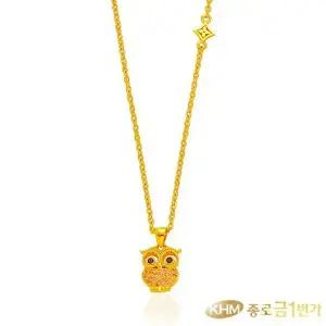 [종로금1번가]순금 목걸이  큐빅부엉이 7.5g
