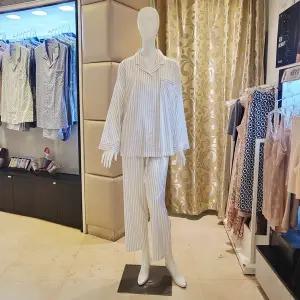 [대구백화점] [비너스]스트라이프 실크필 여성 파자마세트(VPA4570W)