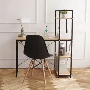 검정 실용성 작은 방 사무용 책상 원룸 스타일 깔끔한 디자인 4단 (WFK0YF0)