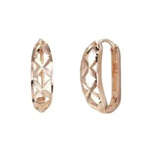 14K 컷팅 플로라 메쉬 원터치 귀걸이