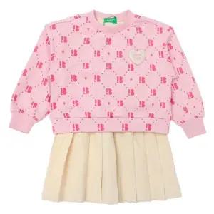 [갤러리아] 베네통키즈   로고플레이플리츠원피스  QAOP26461PK