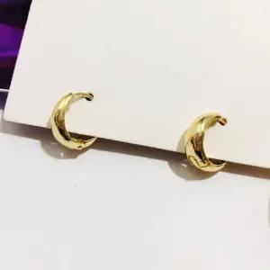 [오노마] ONM 원터치 골드 링귀걸이 18k 이어링 심플 볼드