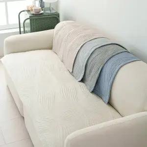 [리빙코디]사계절 고밀도 60수 순면 퀄팅 소파패드 4인용 논슬립 고정바