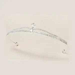 슬리스 티아라 웨딩 머리띠 실버-WDAE9AC
