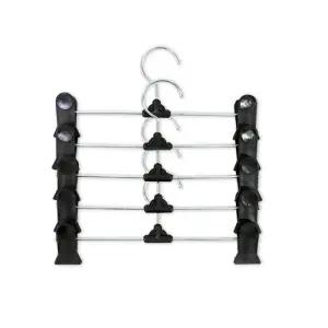 (대형 5P) 고급형 바지 걸이/옷걸이/집게/세탁소/논슬립/스텐/정장/양복/철옷걸이/무타공/옷집게/큰옷걸이