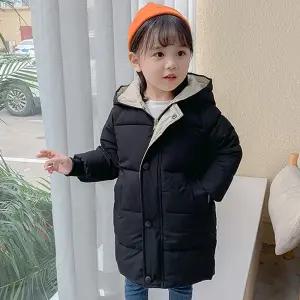 키즈 롱패딩 아동 어린이 후드 베이직 패딩 점퍼