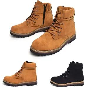 국내 스웨이드 남성워커 짚업워커부츠