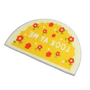 반달 발매트 동백꽃 인테리어 자취 발메트 집들이선물