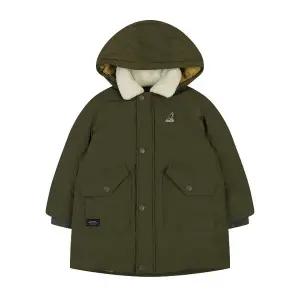 [캉골키즈](강남점)부클카라 포인트 헤비 다운점퍼 RD 0110 카키 (ARDCDJ01100KH)