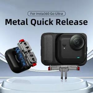 인스타360 고 울트라용 마그네틱 퀵 릴리즈 어댑터 삼각대 셀카봉 베이스 마운트 브래킷 액세서리용 1/4인