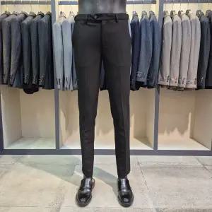 [바쏘](마산점)가을 겨울 히든허리밴드 스판 남성정장바지 [블랙]