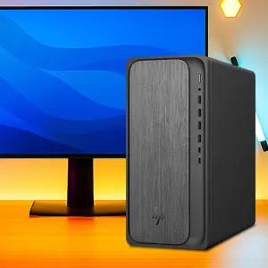 HP 옴니데스크 인텔 U7-265 D5 32GB 1TB FreeDOS 듀얼모니터 미니타워 M03-0028KR-U7 RX7600 사무 게이밍