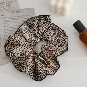 미니 호피 레오파드 참 곱창밴드 헤어끈 머리끈 헤어슈슈