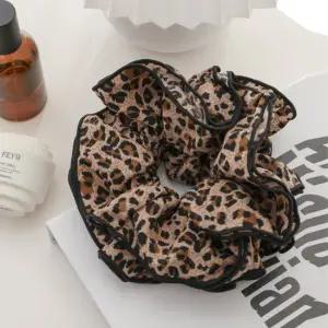 호피 레오파드 투레이어 곱창 머리끈 헤어밴드 헤어슈슈