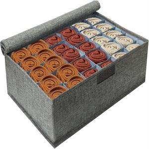 속옷 양말 넥 보관 정리함 뚜껑 포함 접이식 옷장 서랍 30칸 패브릭 칸막이 수납함
