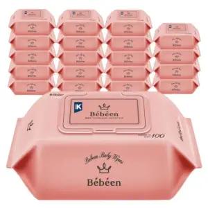 베베앙 시그니처 아기물티슈 캡형, 100매, 20팩