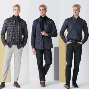 [니콜생질르](김해점)체크패턴 본딩 털 남방 캐주얼 셔츠 NVWH109KH 외3종 택 1