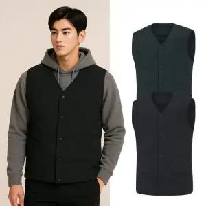 콜핑 남성 겨울 웰론 퀄팅 보온 경량 등산 패딩 조끼