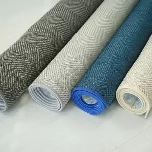 까드리아 워셔블 헤링본 라운드 사이잘룩 거실 러그 카페트