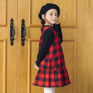 [셀러허브 1][셀덴] 융기모 체크 원피스_EDOM23N02